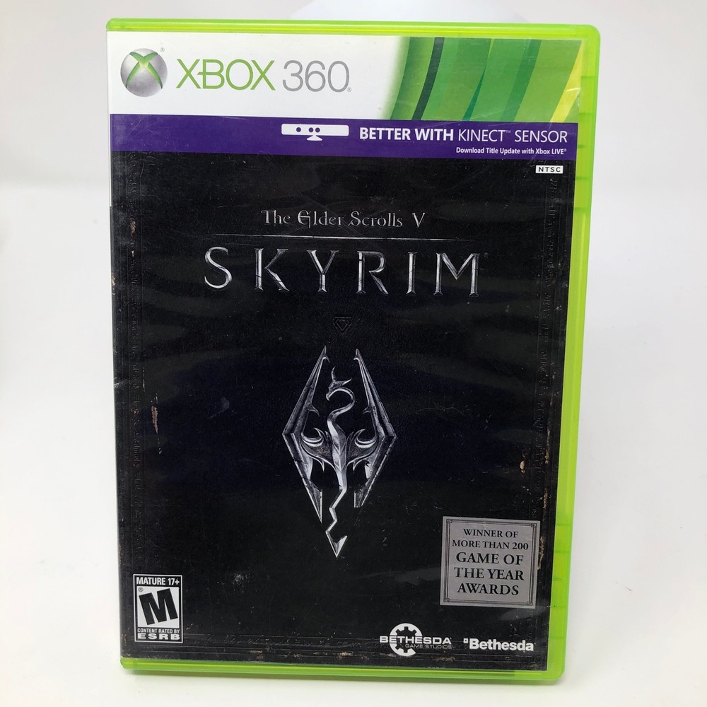 The Elder Scrolls V Skyrim Xbox 360 Bethesda RPG Game Manual Included NTSC